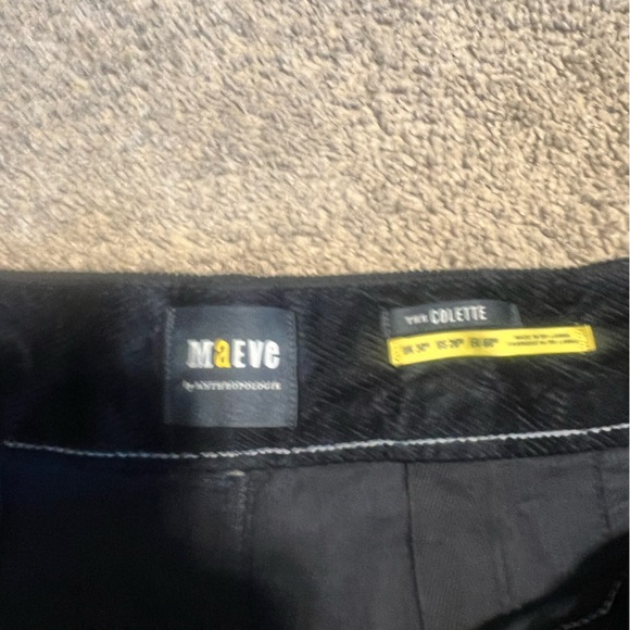 The Colette Full-Length Wide Leg Corduroy Pants by Maeve 26w Navy - Picture 5 of 7